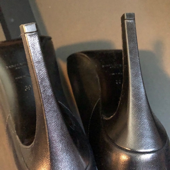 YSL Saint Laurent Leather Knee-High Boots Size 39 - Picture 6 of 8